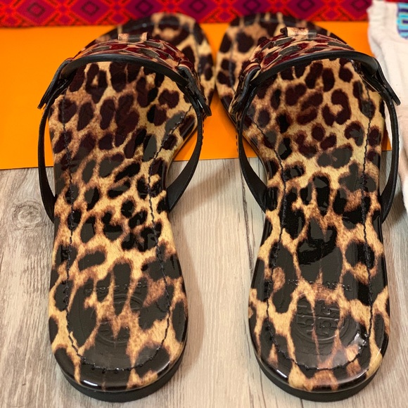 🚫Sold🚫NIB Tory Burch Leopard Miller Sandals - Picture 3 of 8